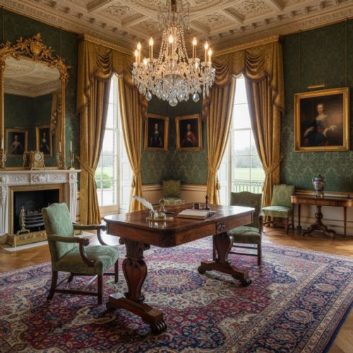 REGENCY ROSEWOOD LIBRARY TABLE - ADDITIONAL PHOTO 1