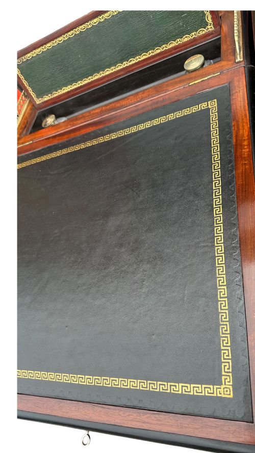 A GILLOWS MAHOGANY EBONISED DAVENPORT - ADDITIONAL PHOTO 6