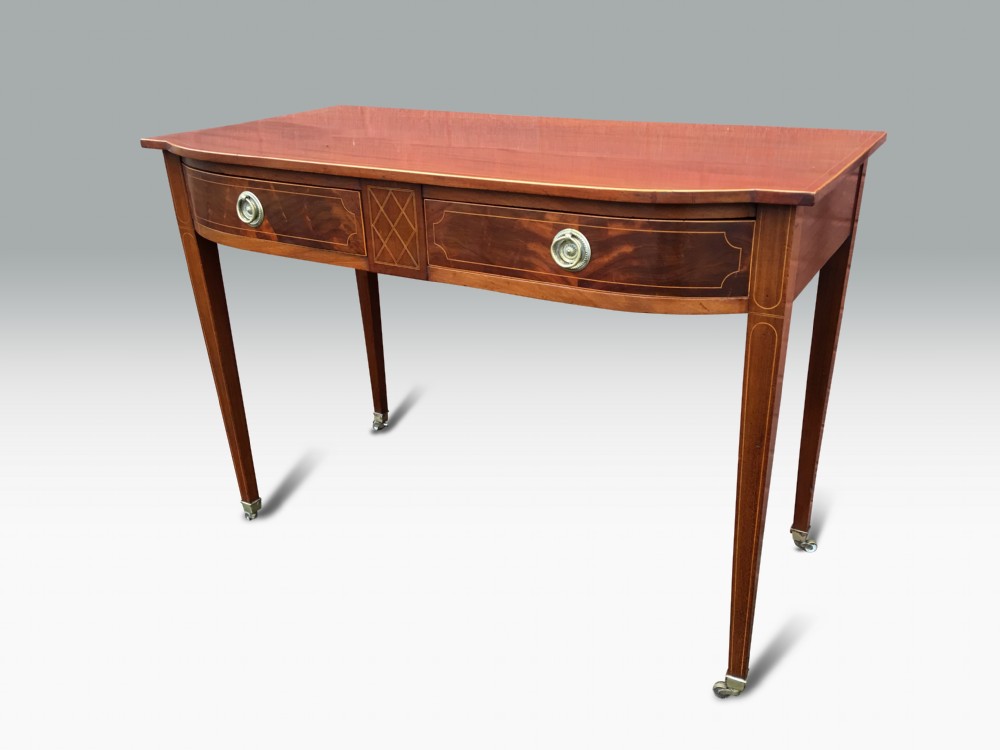A FINE GEORGE III MAHOGANY & INLAID SIDE TABLE. View V