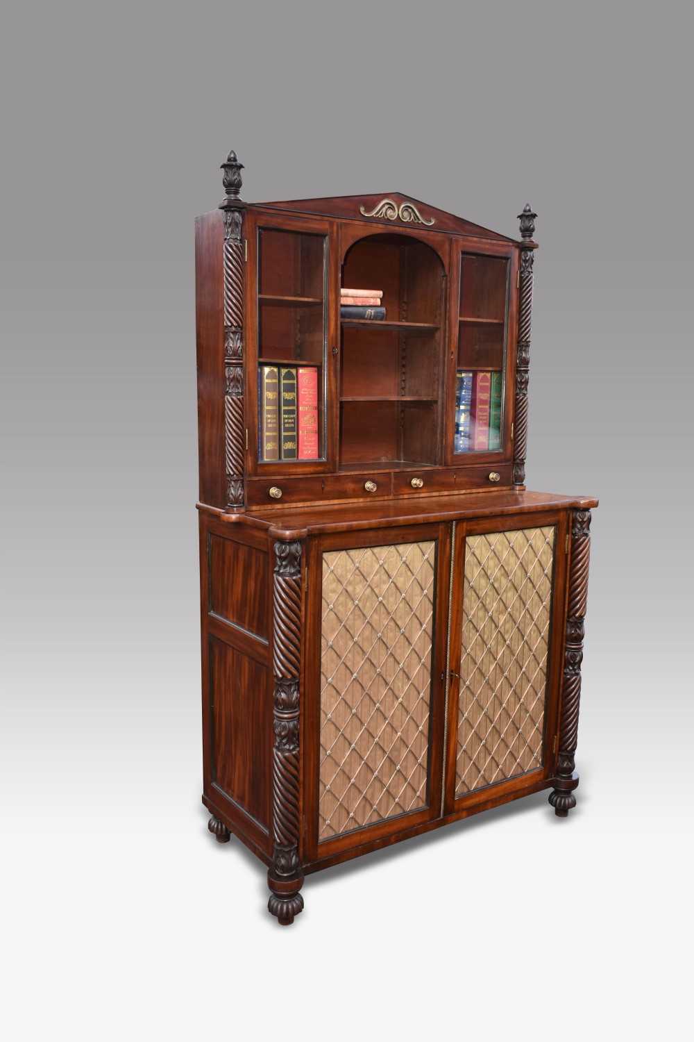 A SUPERB REGENCY IRISH ( PROBABLY CORK) SIDE CABINET.