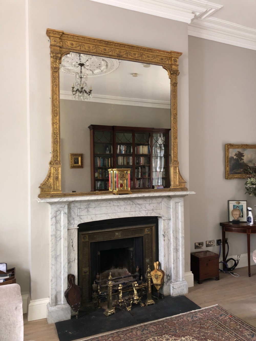 A Magnificent late 19th Century overmantle mirror.