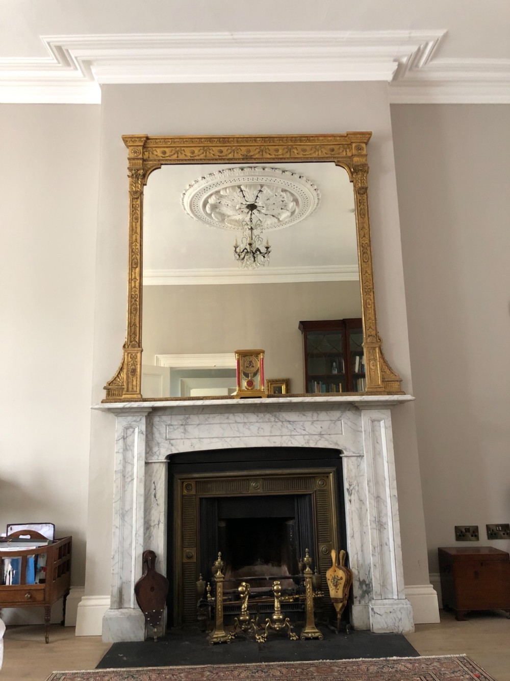 A Magnificent late 19th Century overmantle mirror. View II