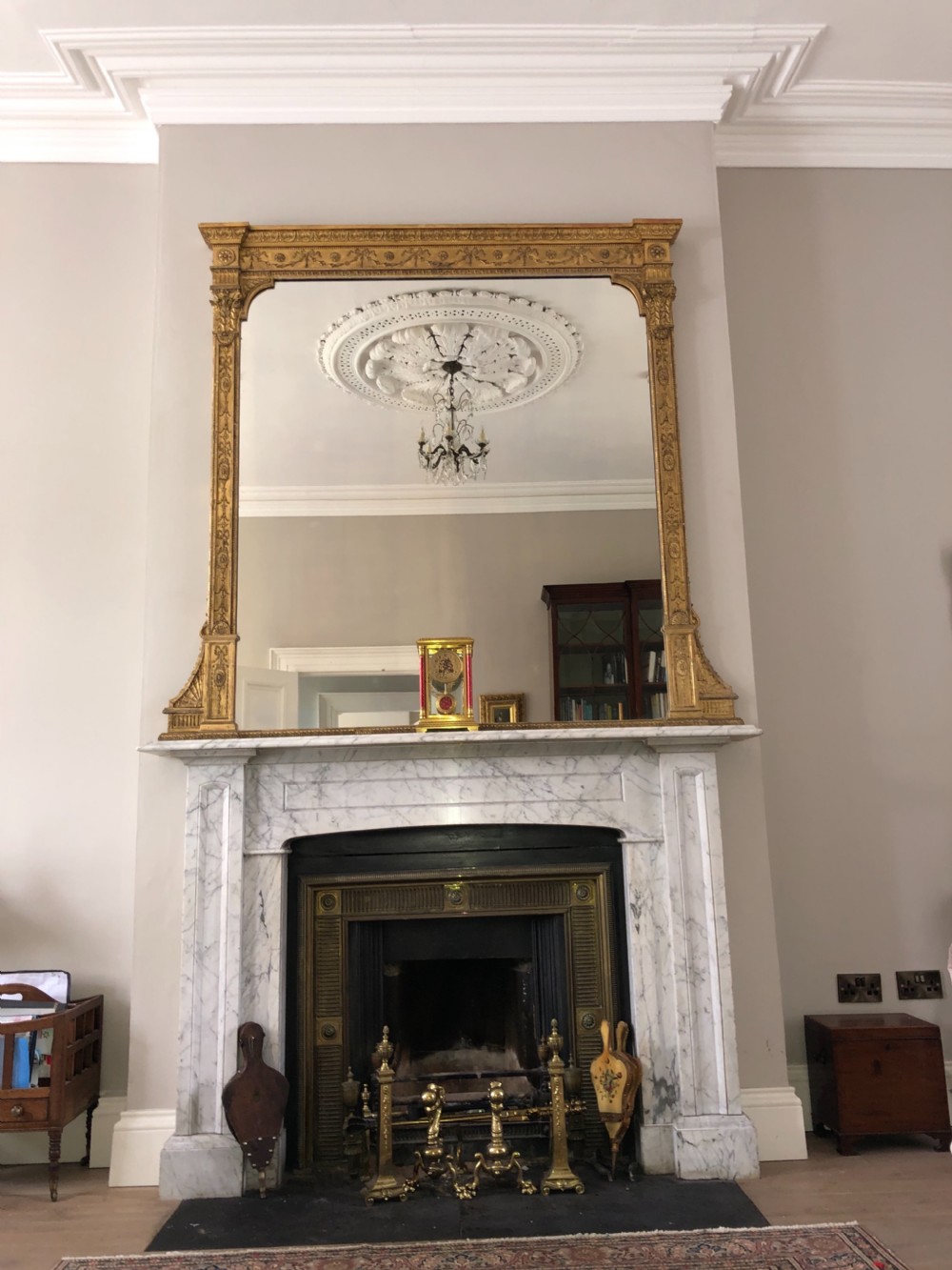 A Magnificent late 19th Century overmantle mirror. View III