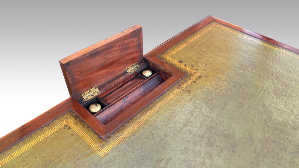A REGENCY MAHOGANY CHAMBER WRITING TABLE BY GILLOWS View VII