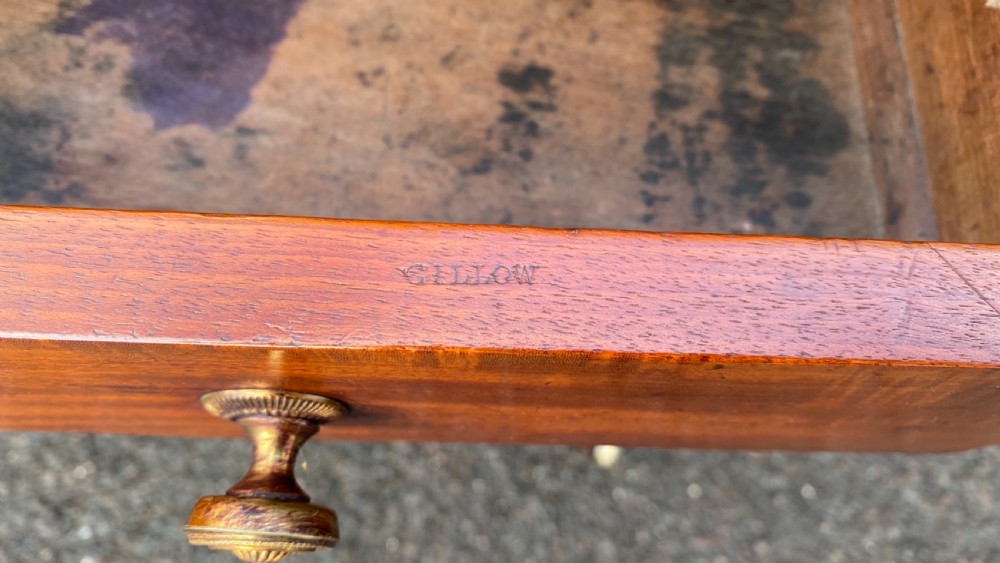 A REGENCY MAHOGANY CHAMBER WRITING TABLE BY GILLOWS View VIII