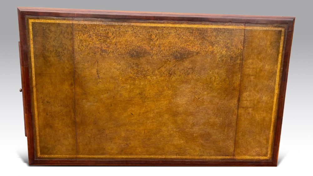 A wonderful quality mid 19th C mahogany partners desk. View XI