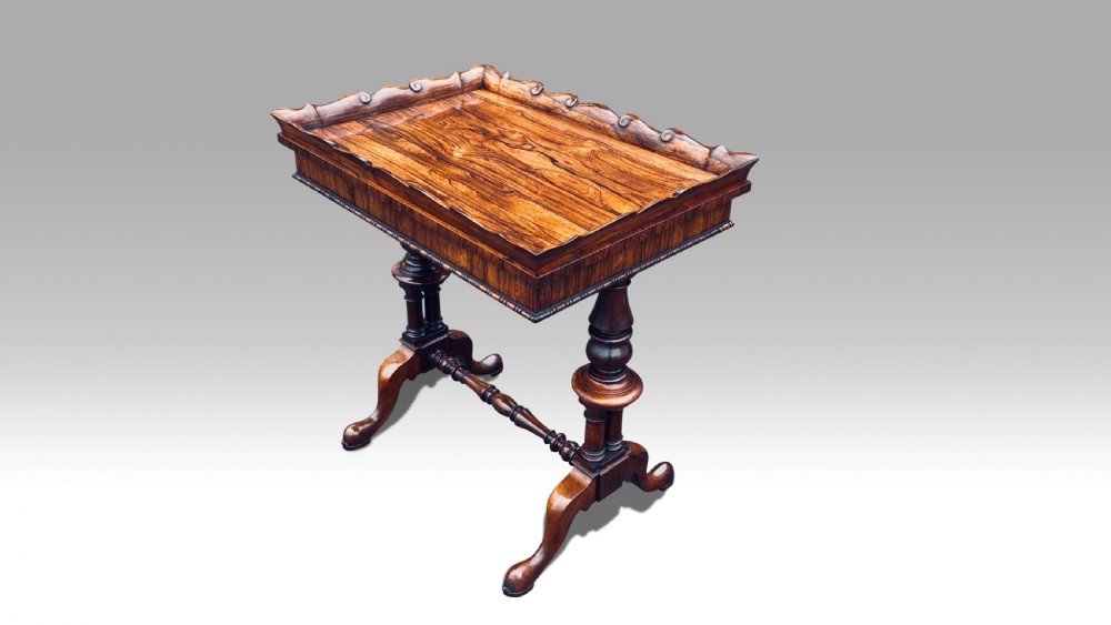 A SUPERB QUALITY EARLY 19TH CENTURY REGENCY GILLOWS ROSEWOOD WORK TABLE. View VII