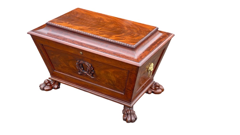REGENCY MAHOGANY WINE COOLER.