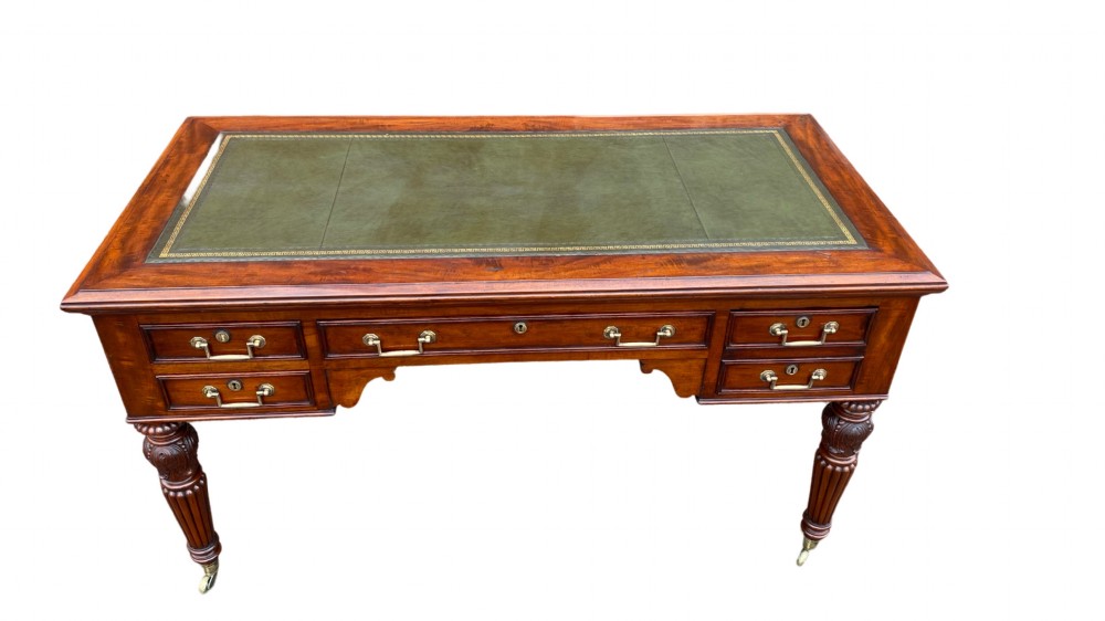 REGENCY MAHOGANY CAMPAIGN LIBRARY- WRITING TABLE. View V