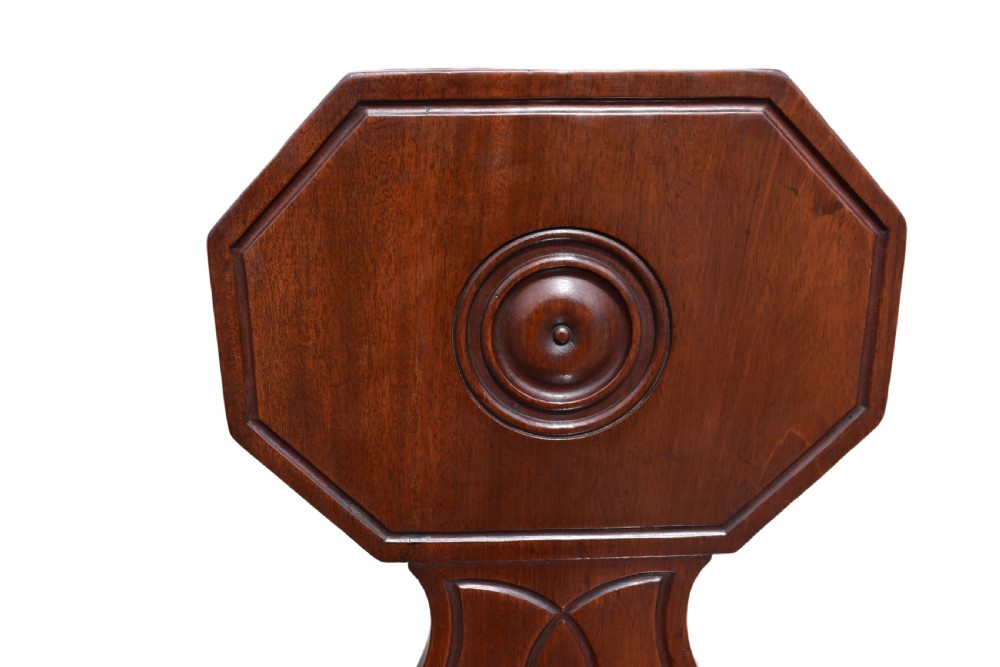 Pair of Regency mahogany hall chairs. View VII
