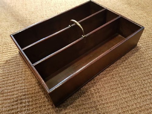 George III Mahogany Cutlery Tray