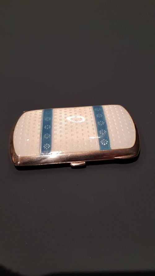 Antique Silver and Enamel Card Case