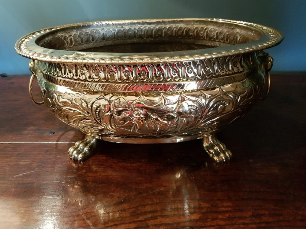 Fine Quality Regency Brass Planter