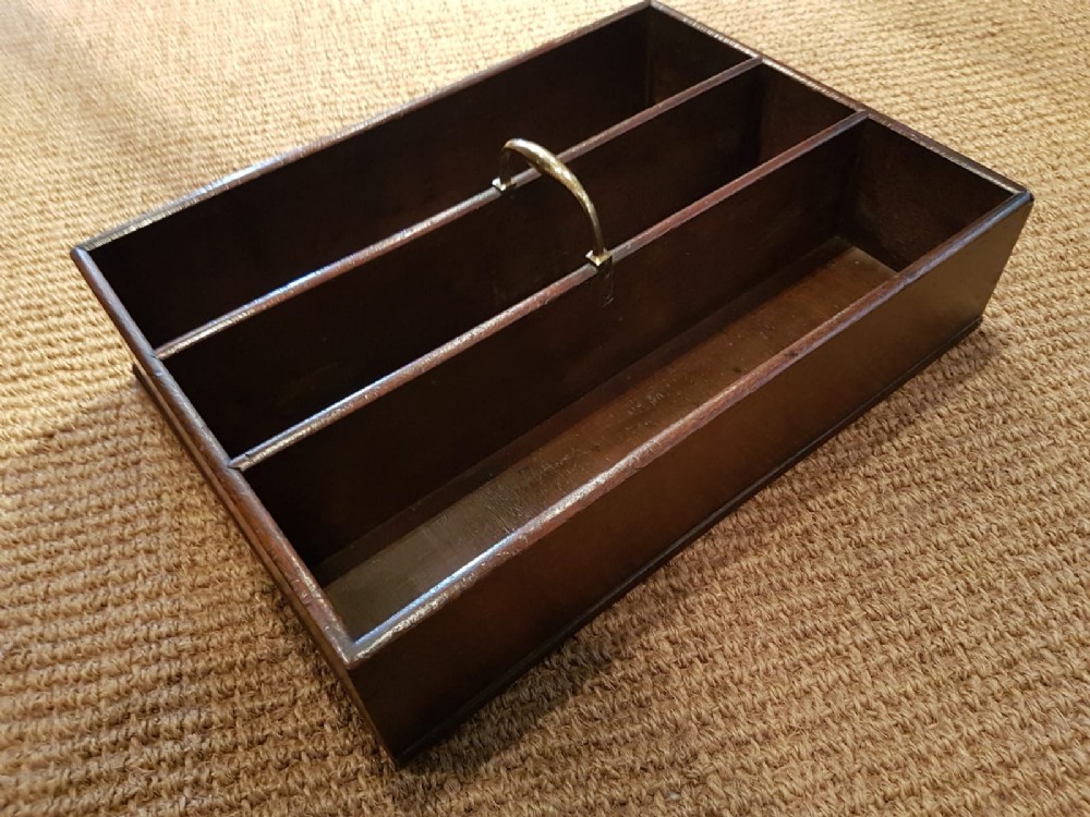 George III Mahogany Cutlery Tray