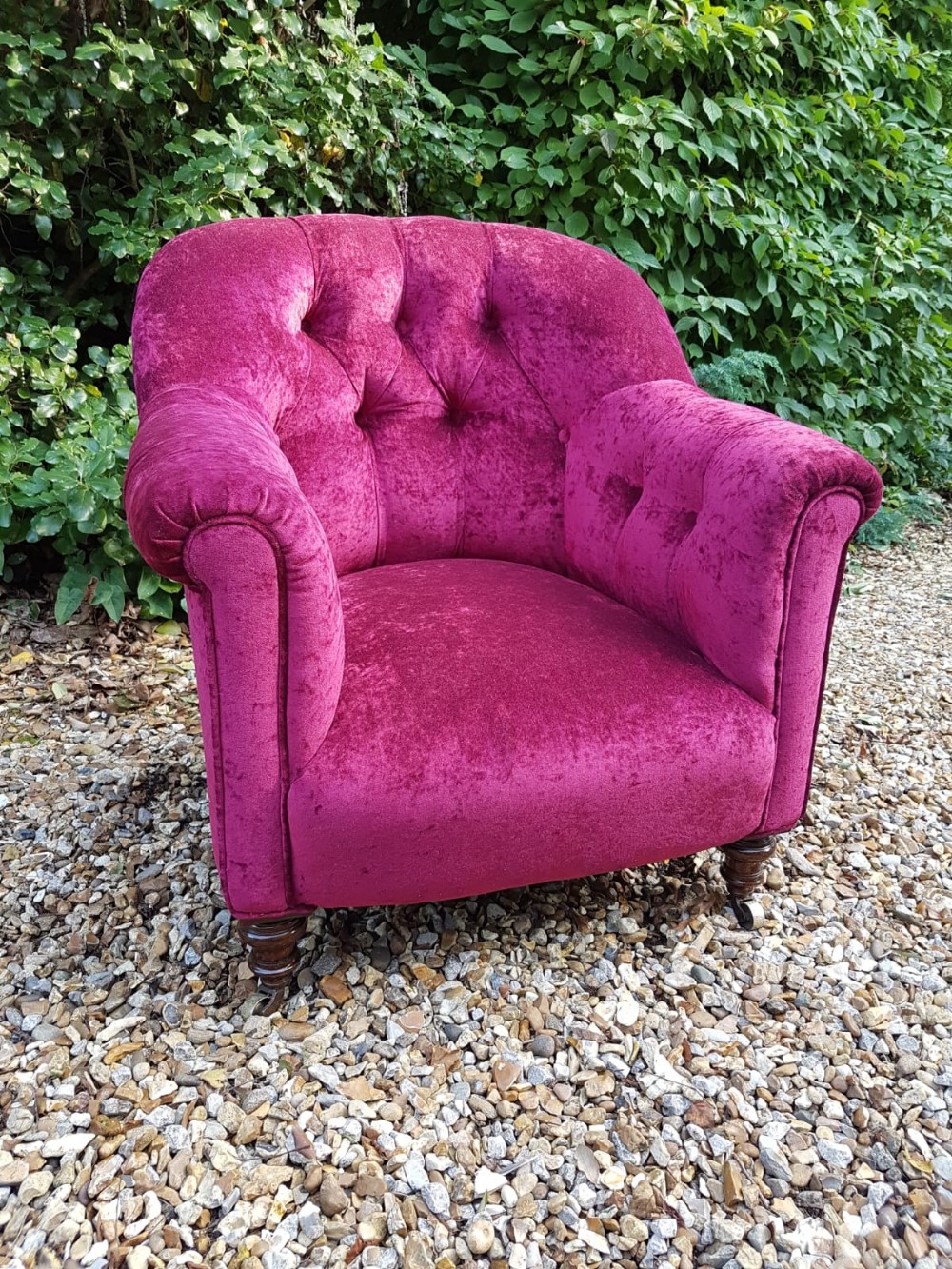 Quality Victorian Button Back Arm Chair