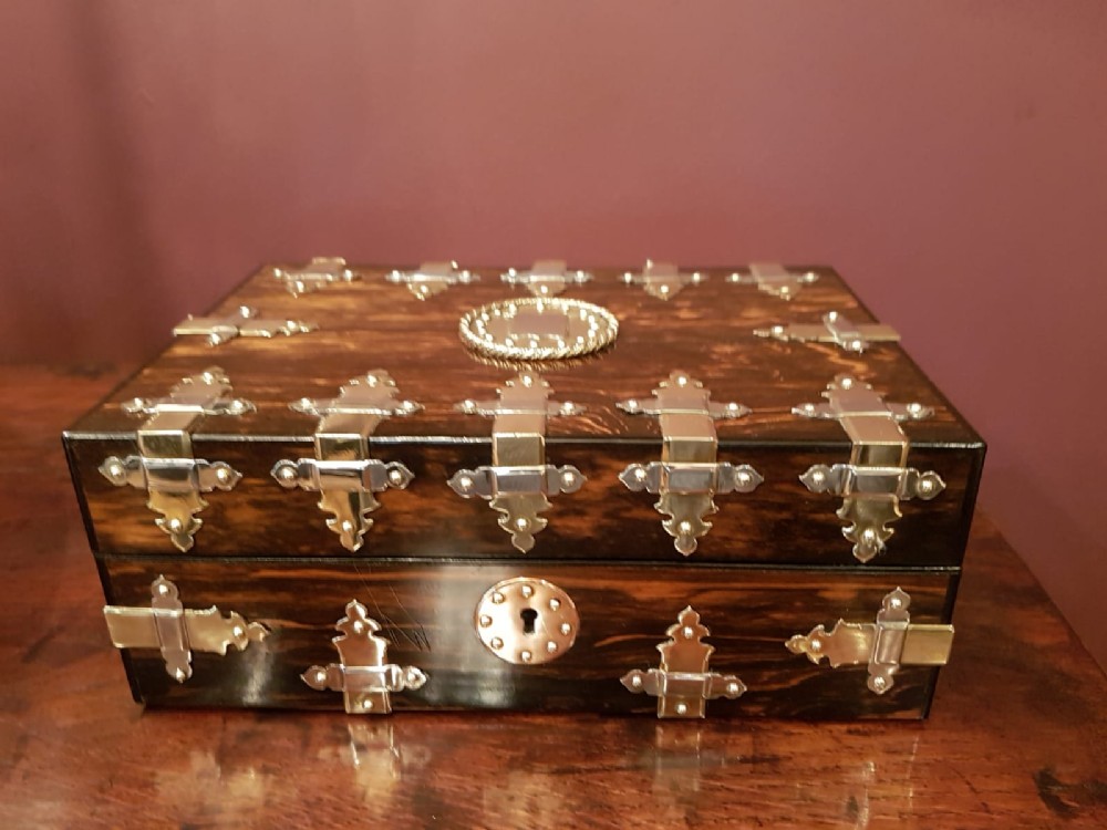 Superb Antique Victorian Caromandel Jewel Box