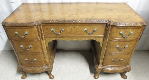 Super Quality Burr Walnut Desk