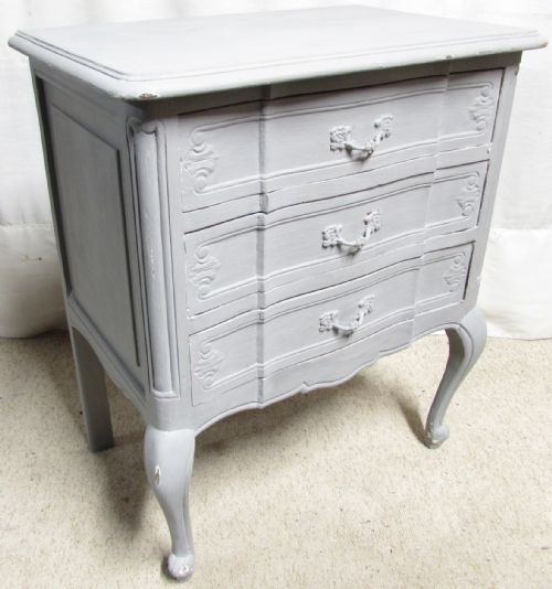 French Painted 3 Drawer Chest of Drawers