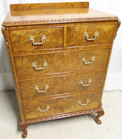 Burr Walnut Chest of Drawers