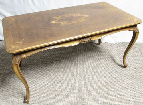 French Burr Walnut Coffee Table
