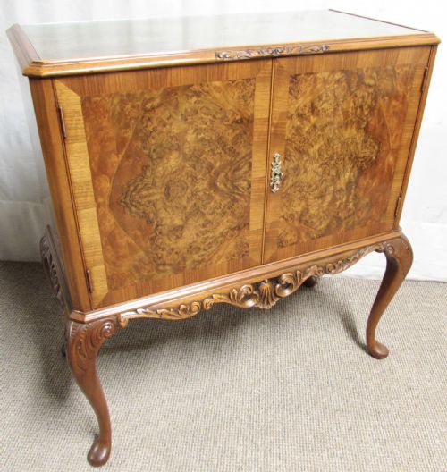 Burr Walnut Cocktail Cabinet