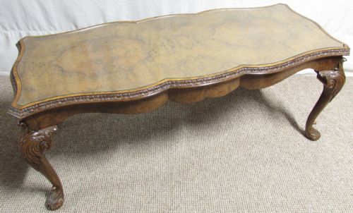 Superb Quality Burr Walnut Coffee Table
