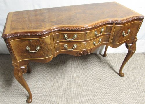 Superb Quality Burr Walnut Serving Table