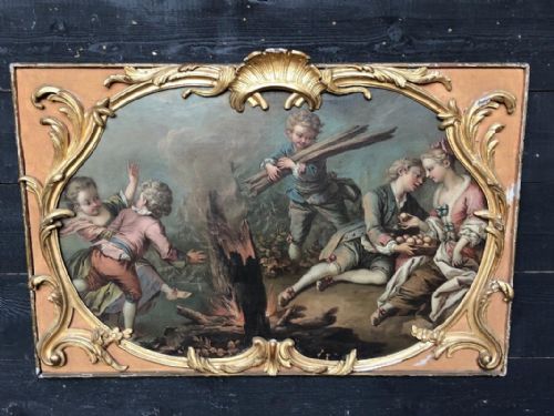 French Oil Painting Style of Fragonard