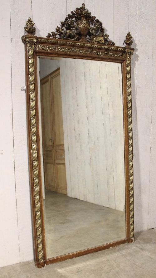 French Napoleon III Large Mirror