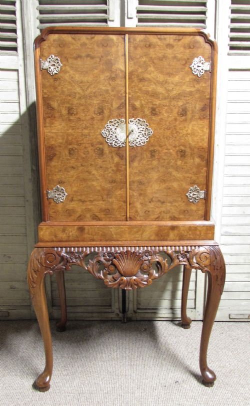 Lovely Burr Walnut Cocktail Cabinet