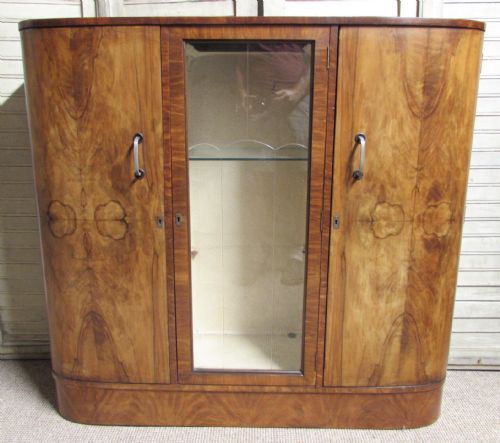 Burr Walnut Art Deco Cabinet