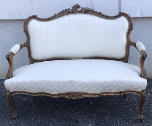 French Walnut Settee