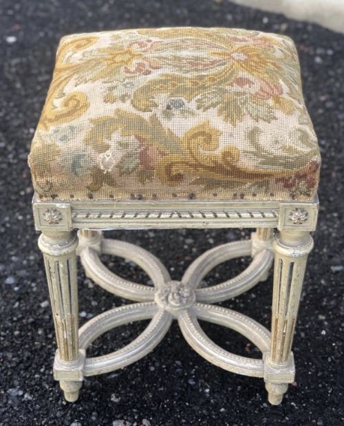 French Original Decorated Stool