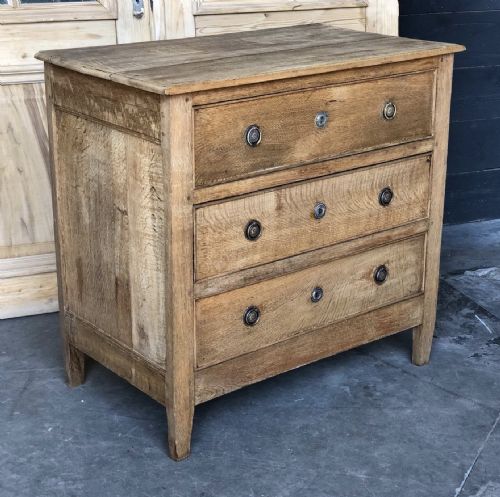 French Bleached Oak Chest of Drawers