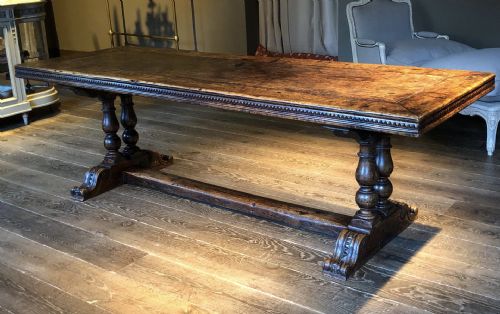 Wonderful Early French Monastery Walnut Dining Table
