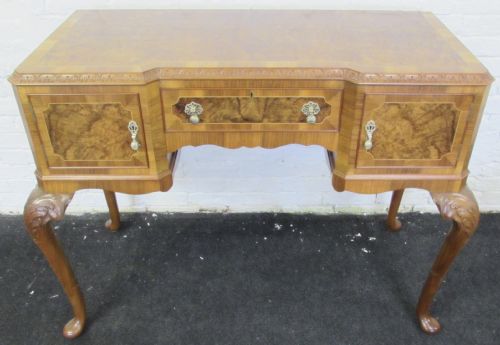Quality Burr Walnut Serving Table