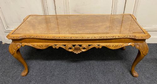 Burr Walnut Queen Anne Coffee Table