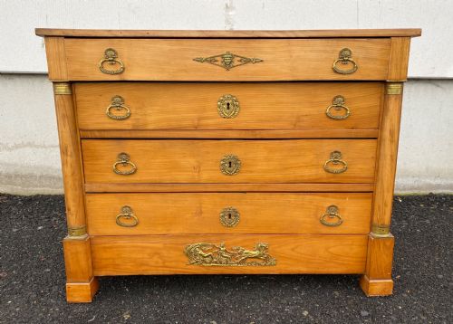 French Empire Cherry Wood Chest of Drawers