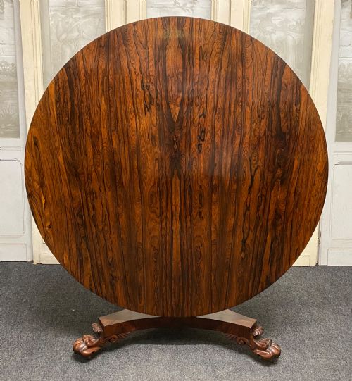 Fine Rosewood William IV Loo Table