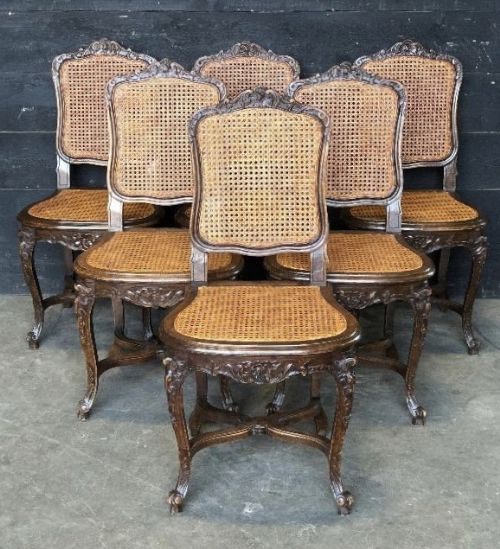 Set 6 Louis Xv Dining Chairs