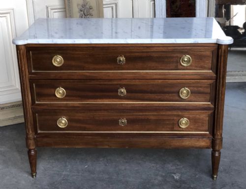 French Marble Top Chest of Drawers