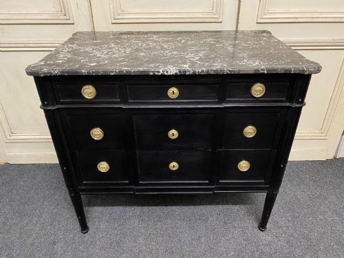 French Ebonised Empire Chest