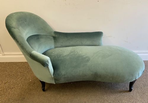 French Chaise Lounge Newly Upholstered