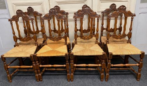 Set 8 French Farmhouse Dining Chairs