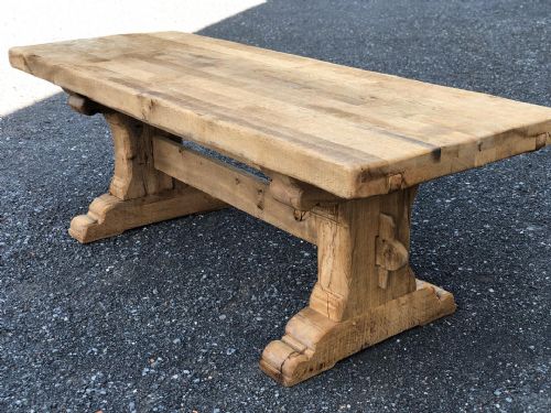 French Bleached Oak Farmhouse Table