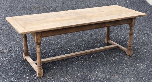 Bleached Oak Refectory Dining Table