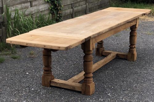 French Farmhouse Table with Extensions