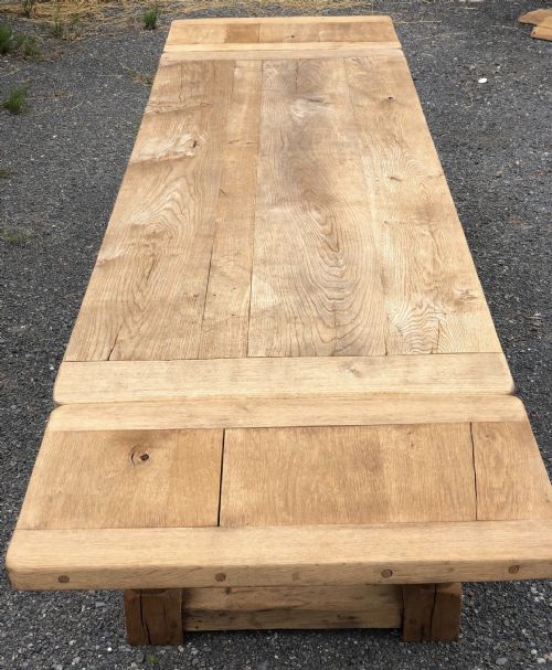 fig 1. French Farmhouse Table with Extensions