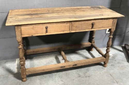 Rustic French Oak Console Table