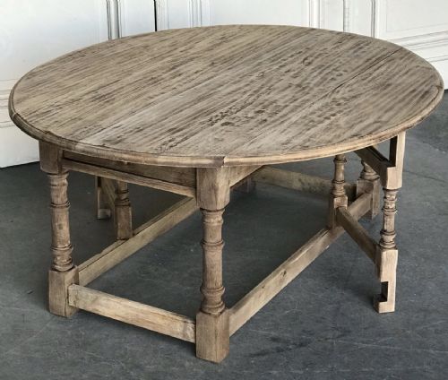 Large Bleached Oak Coffee Table